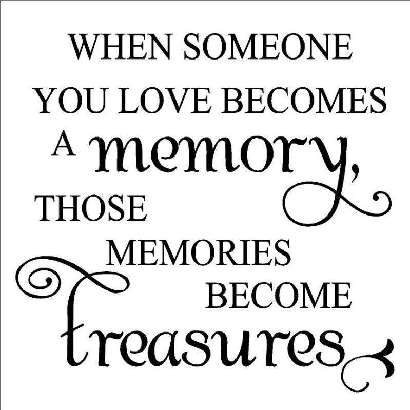 Memory becomes a Treasure
